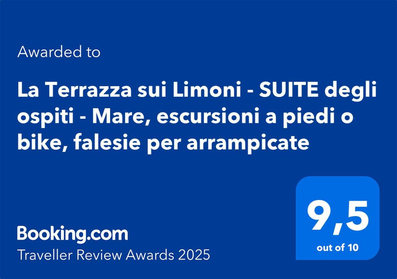 La Terrazza Sui Limoni - Suite Degli Ospiti - Mare, Escursioni A Piedi O Bike, Falesie Per Arrampicate Cisano sul Neva 外观 照片